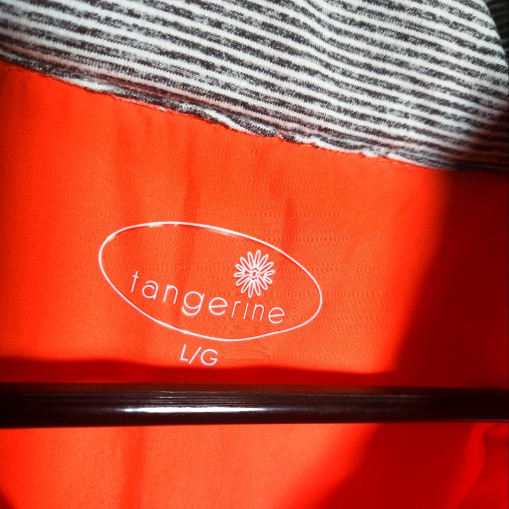 Tangerine Women's Orange Puffer Vest- Womens Size Large - Picture 4 of 10